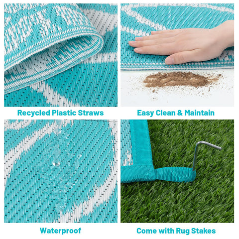 HEBE easy-clean surface: wipe or hose off after outdoor use