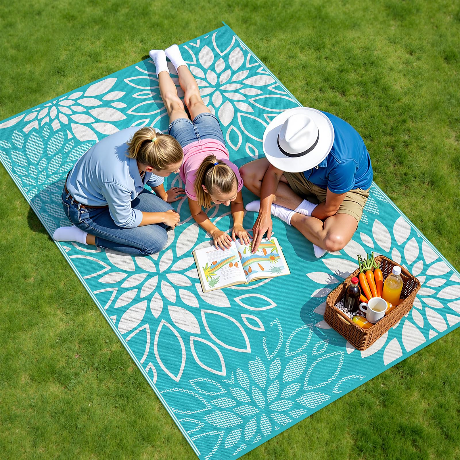 HEBE indoor-outdoor rug waterproof for versatile home use