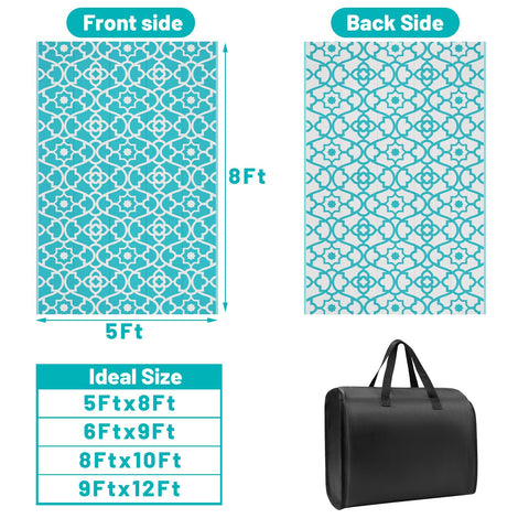 HEBE reversible outdoor rug with Moroccan patterns for refreshed decor