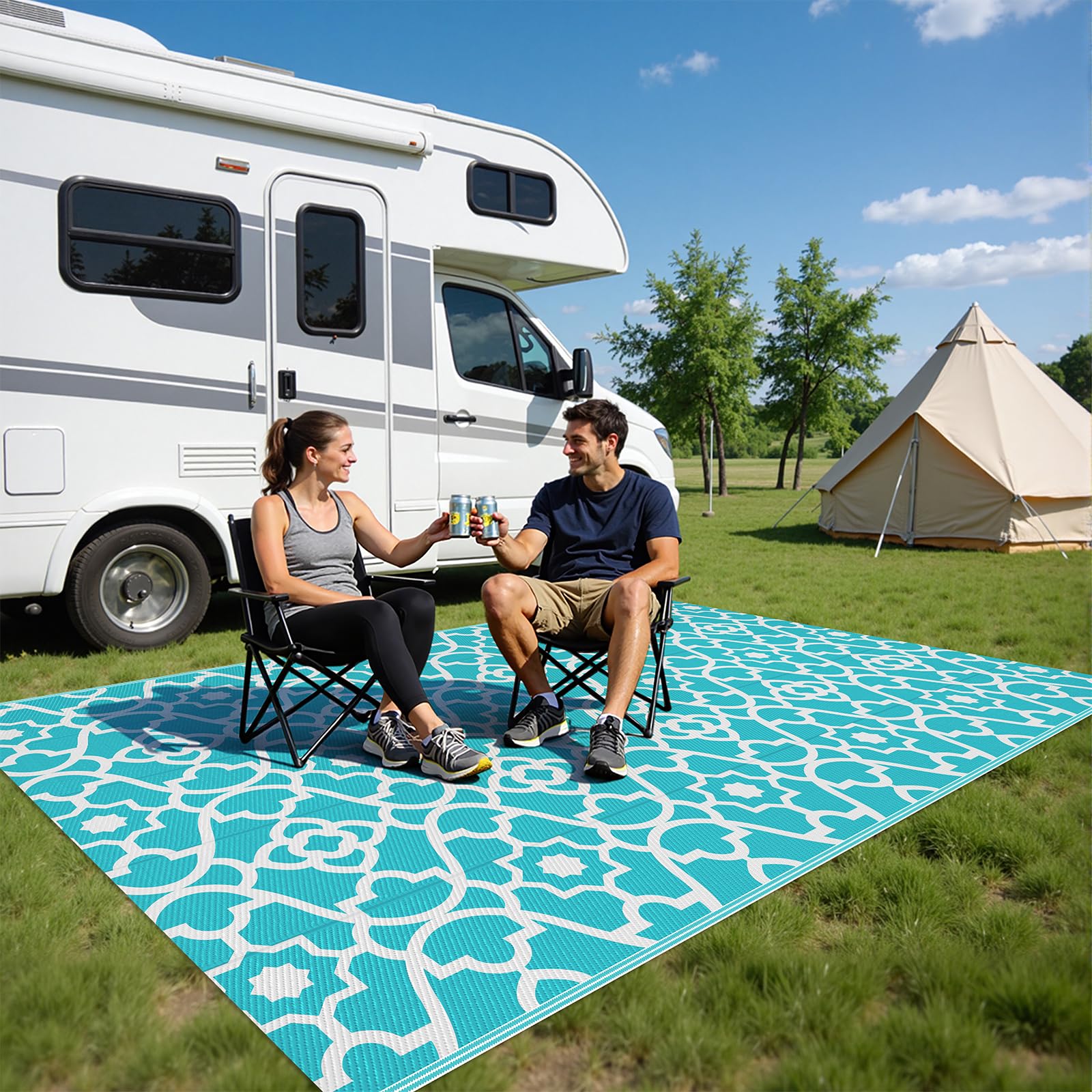 HEBE UV-protected surface resists fading under sun exposure