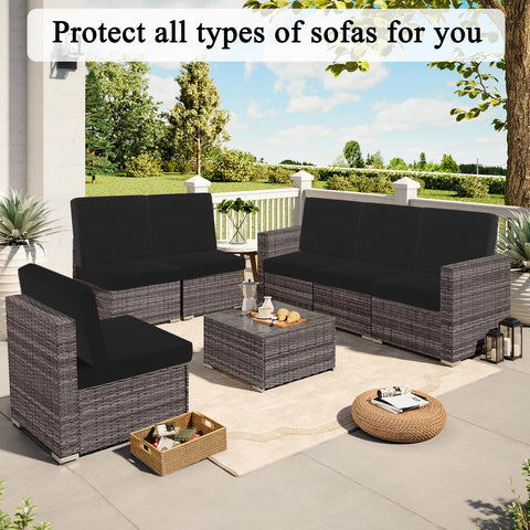 HEBE RUGS easy-care cushion cover refreshes patio furniture.