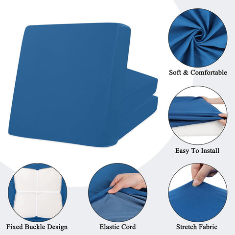 Close-up of waterproof coating on HEBE RUGS cushion cover resisting light rain