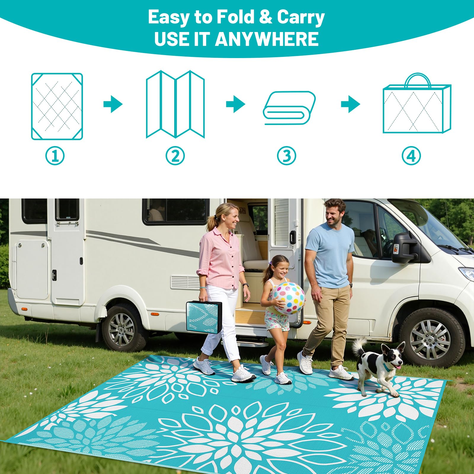 HEBE versatile size options from 5x8 to 9x12 for various spaces