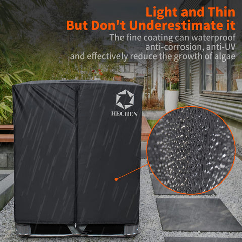 HECHEN IBC tote cover blocks algae with heat and cold resistance.