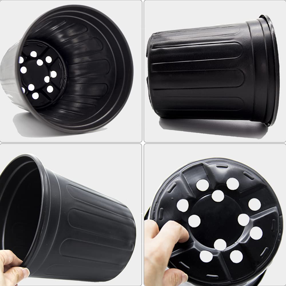 HECTOLIFE 1-gallon nursery pot showing a stackable, easy-to-handle design.
