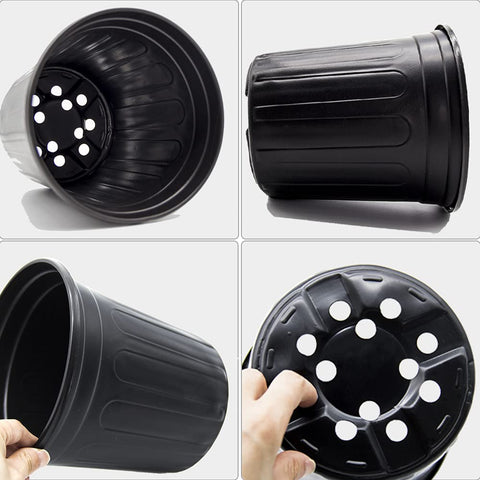 HECTOLIFE 1-gallon nursery pot showing a stackable, easy-to-handle design.