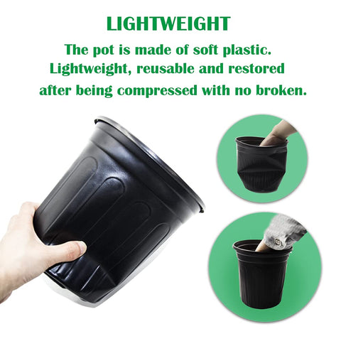 HECTOLIFE 1-gallon pot for versatile indoor and outdoor gardening setups.