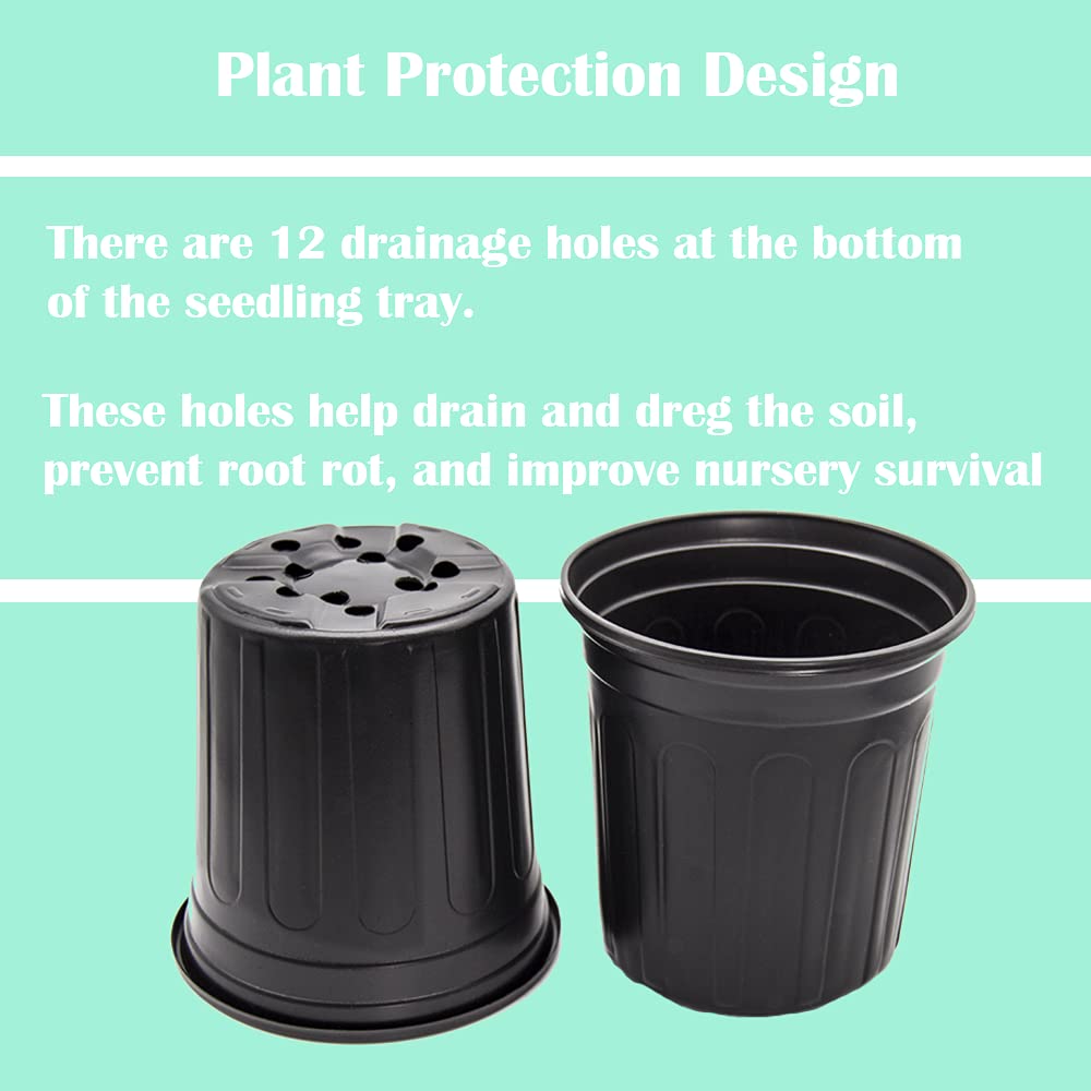 HECTOLIFE raised rim nursery pot aiding easy stacking and handling