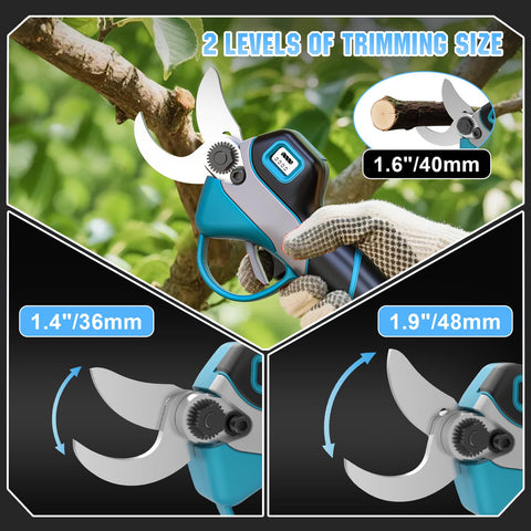 HECUSAM extendable pole reaches up to 14ft for tall trees