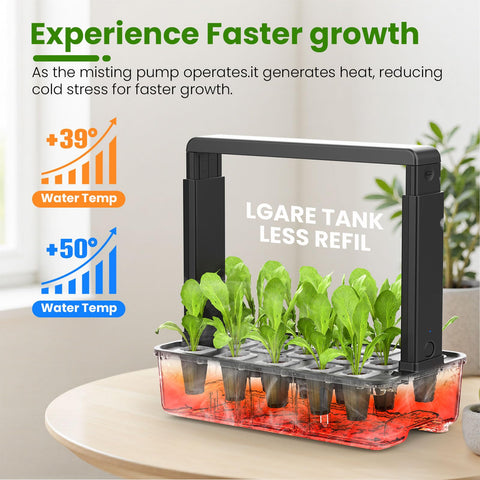 HEDETM Hopegarden 15-pod system enables versatile year-round herb and vegetable growth.