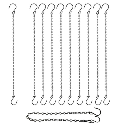 HEDGBOBO adjustable hanging chain 25inch with hooks for secure suspensions.