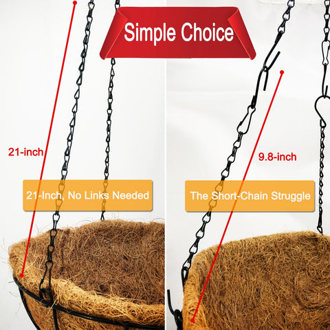 HEDGBOBO heavy-duty rust-proof chains for outdoor use.