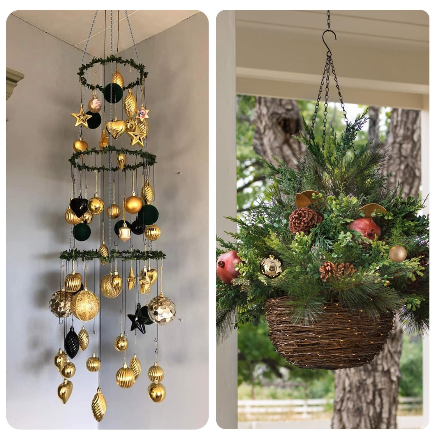 HEDGBOBO multi-purpose hanging chain ideal for lights, planters, and feeders.