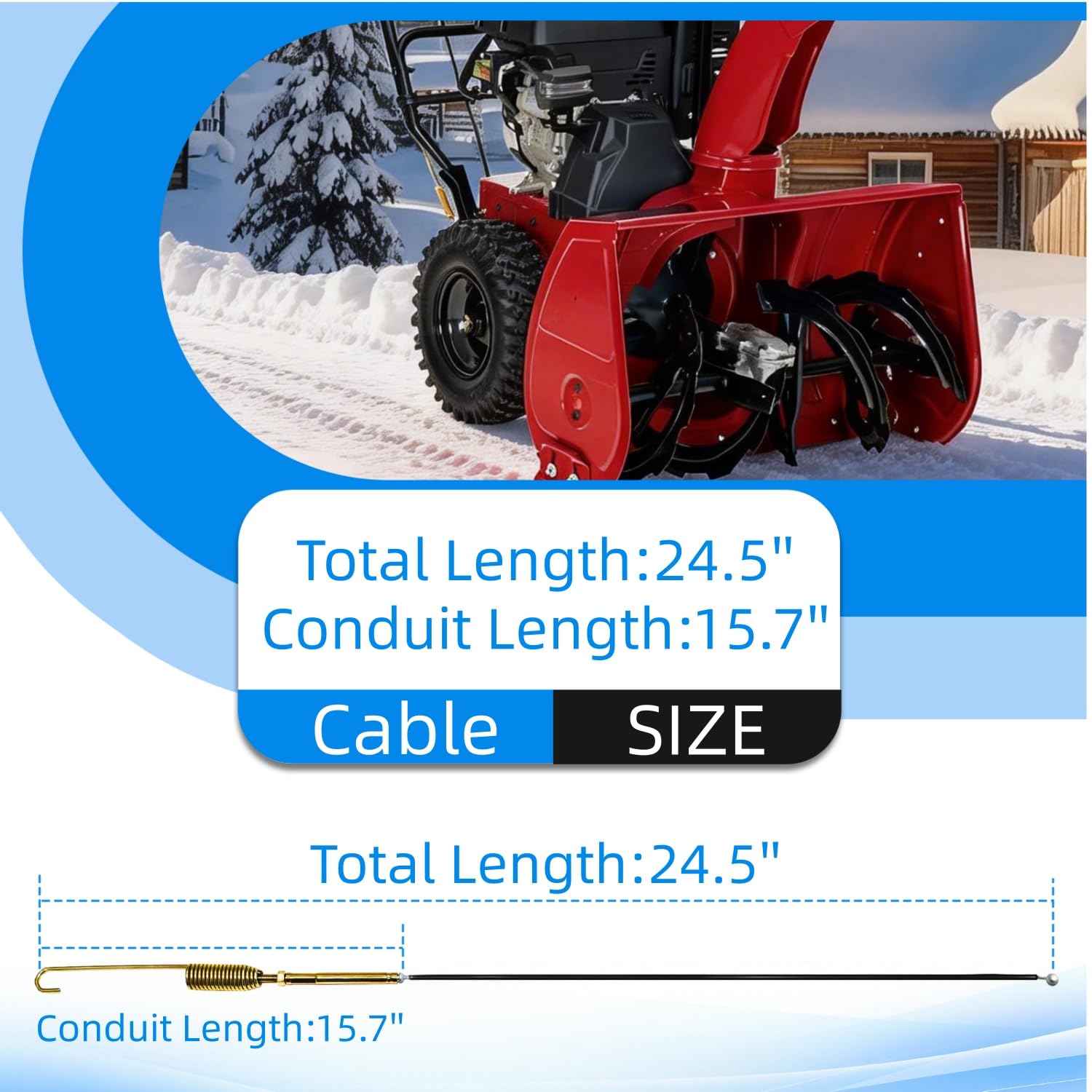 Hedie Traction Cable packaging includes one replacement part