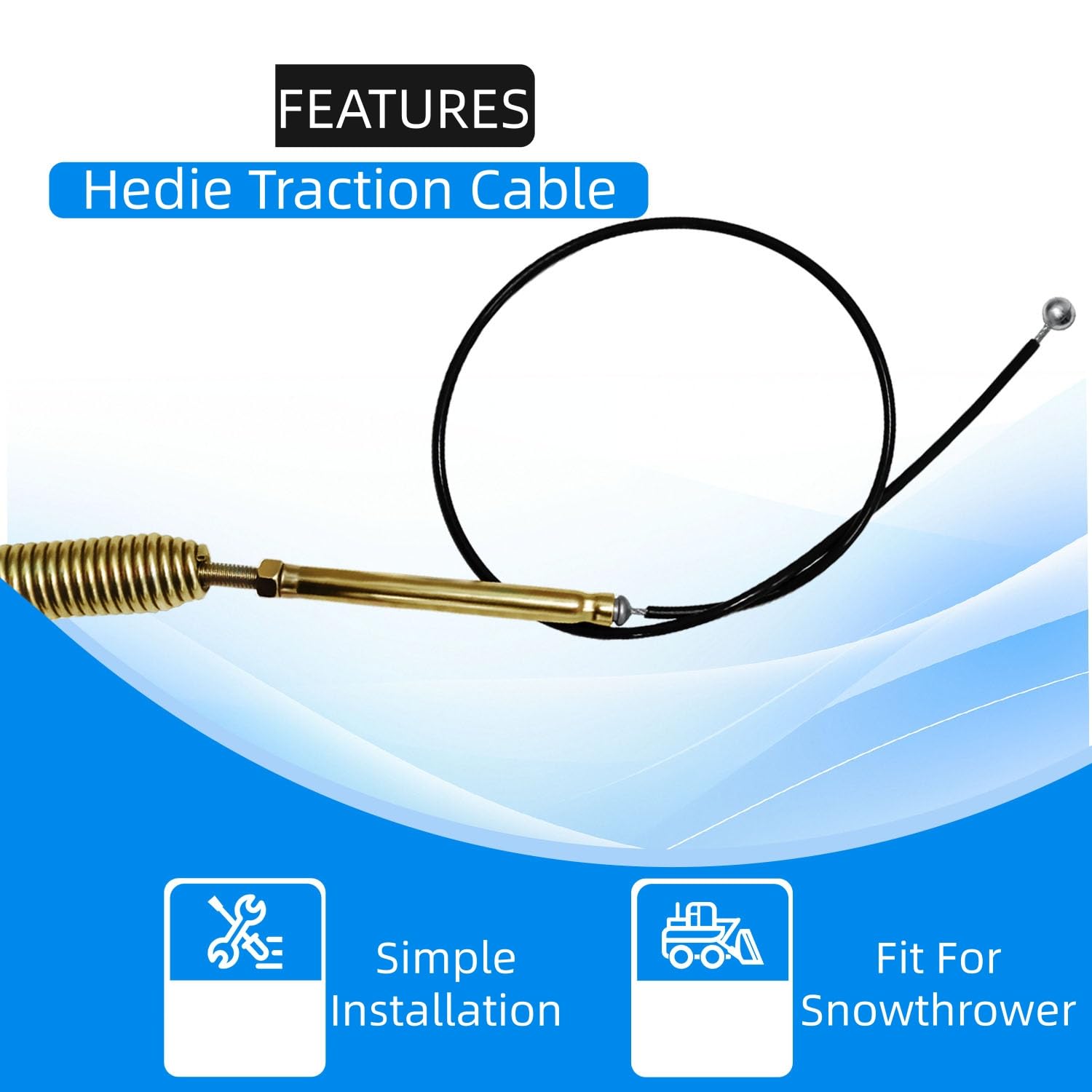 Hedie Traction Cable for Power Max 38830–38841 enhances snow removal