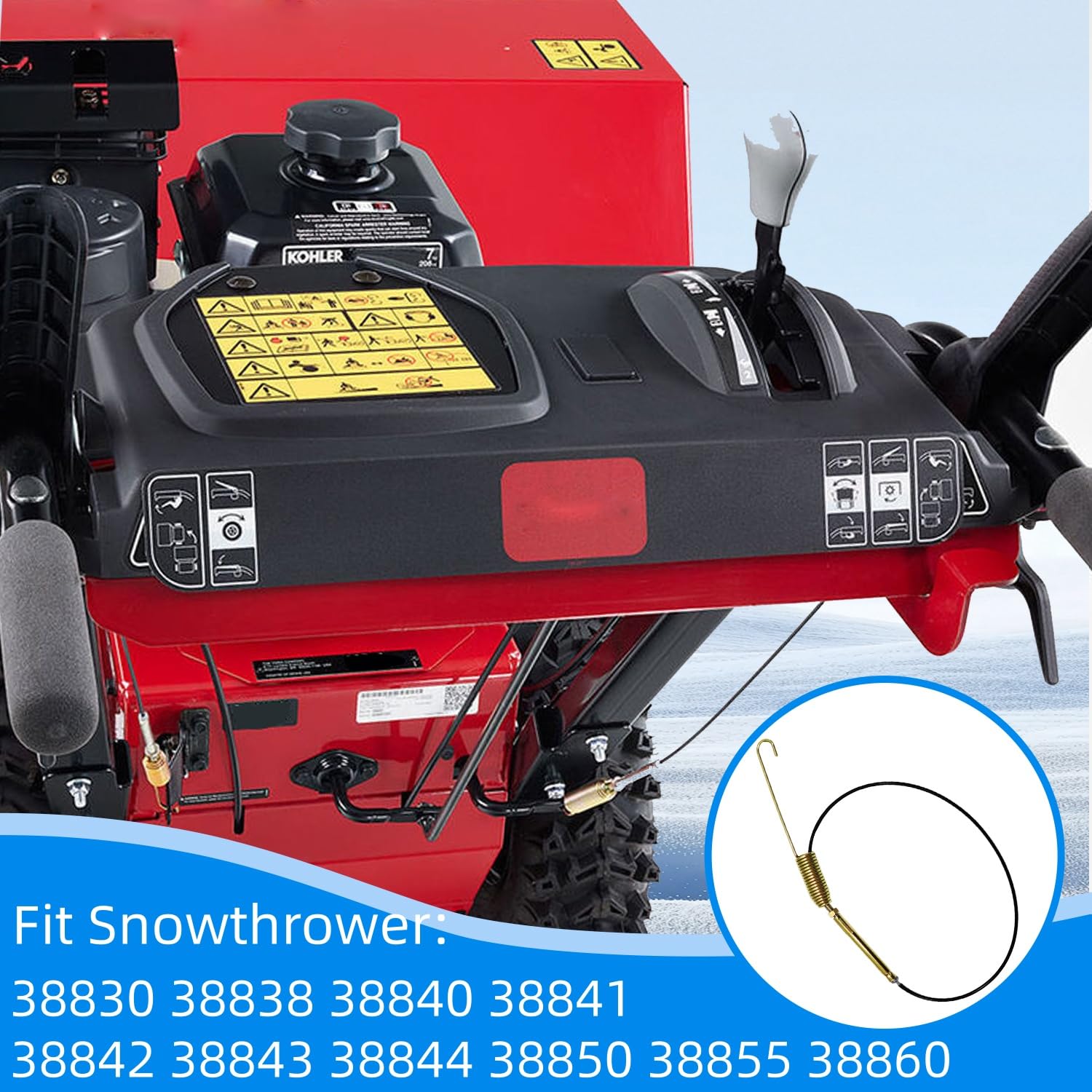 Hedie cable compatible with ZB4636 walk-behind broom improves reliability