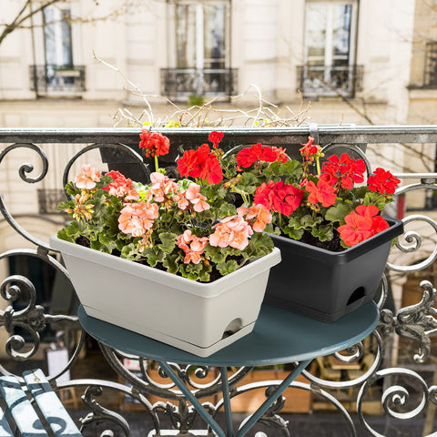 Hedume attached tray design helps capture runoff keeping your space tidy.