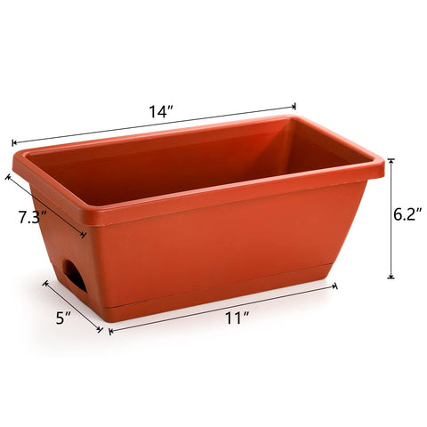 Hedume patio garden planter supports easy drainage and cleanup.