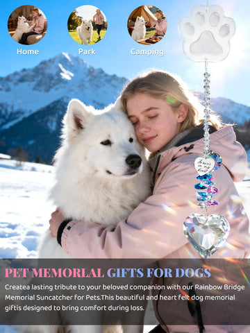 Heelay Pet Memorial Suncatcher suitable for indoor or sheltered outdoor display