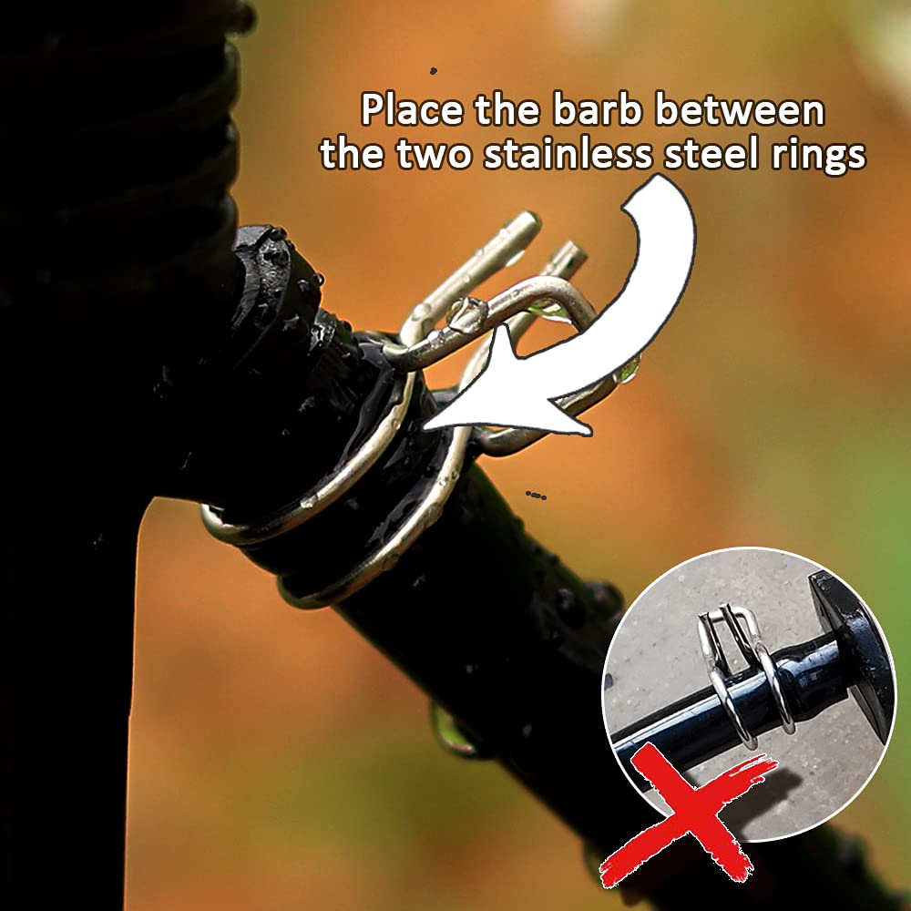 Heeqinn spring clip secures 1/4 inch hoses reliably during watering.