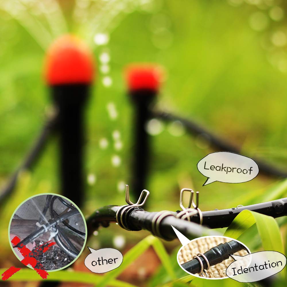 Heeqinn versatile garden clamp prevents leaks and keeps lines secure.