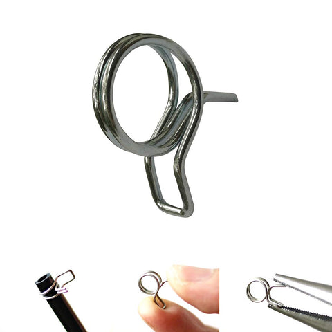 Heeqinn quarter-inch hose clamp seals irrigation connections to prevent leaks.