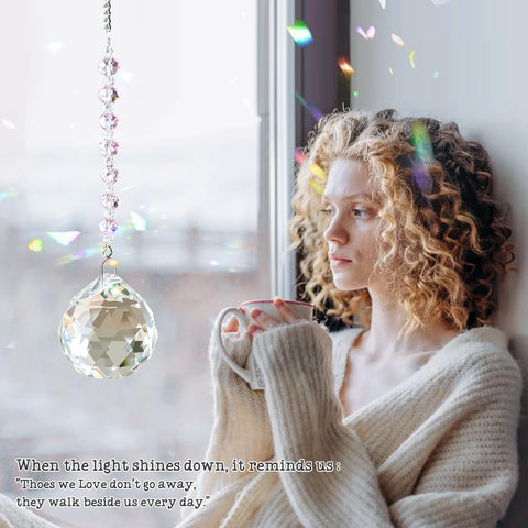 HEGELDA miscarriage crystal sun catcher offers serene solace in mourning