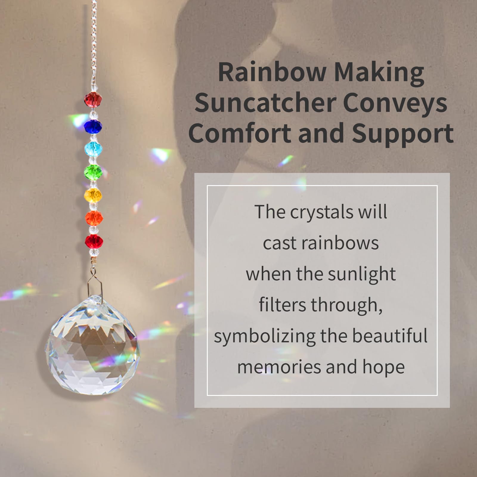 HEGELDA Sun catcher creates comforting ambiance in living spaces.