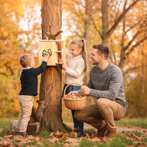 HEILFNL Widened Large Squirrel House easy assembly with included hardware