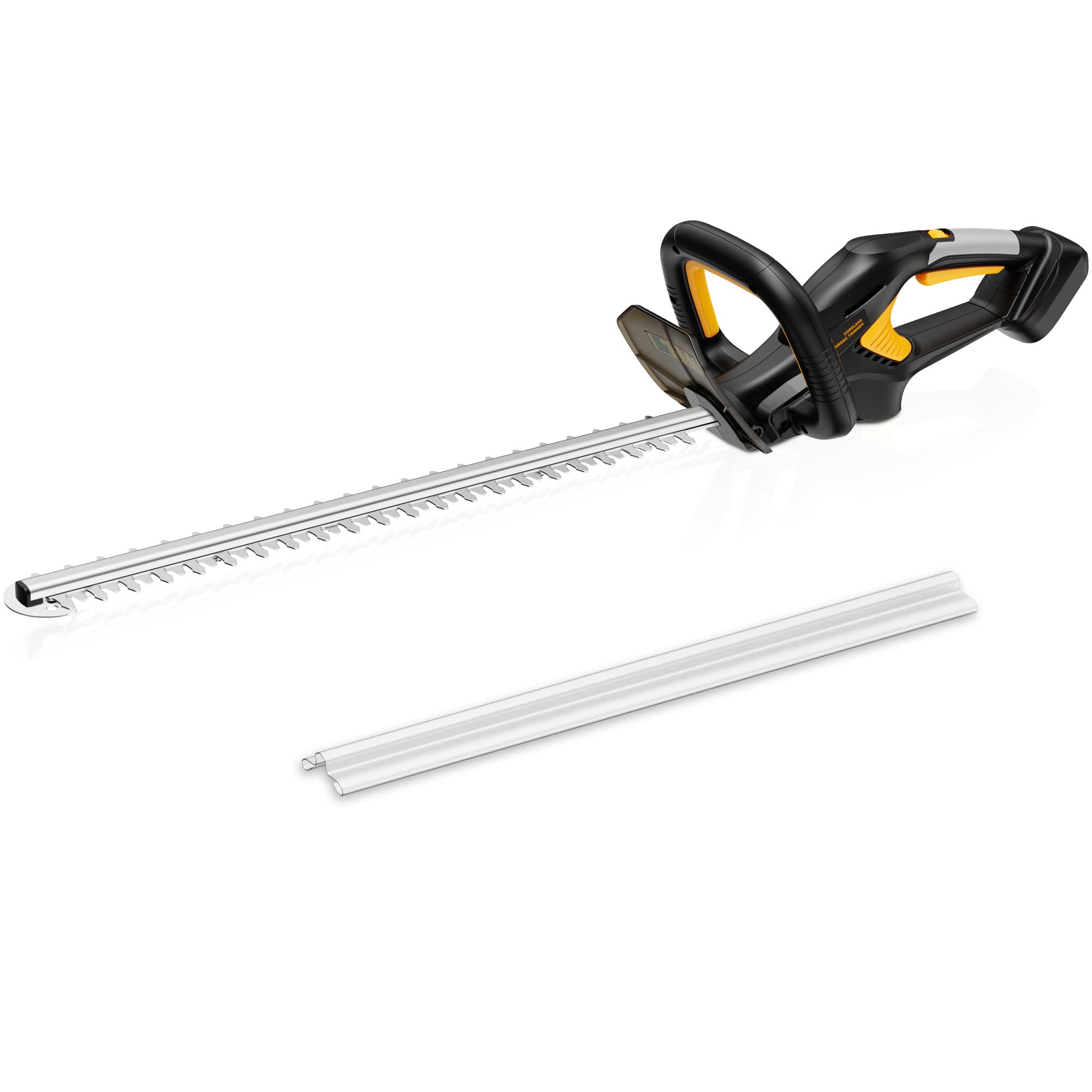 HEINPRO hedge trimmer blade close-up for precise trimming.