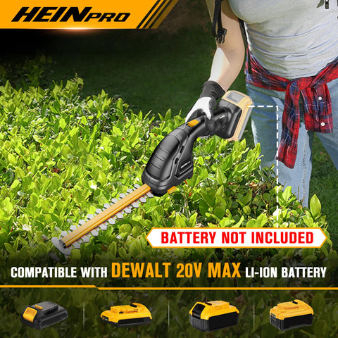 HEINPRO 2-in-1 hedge trimmer and grass shear for quick lawn edging.