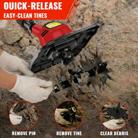 Built-in battery gauge helps monitor power on the handle.