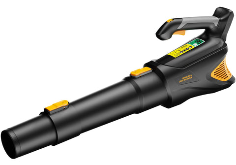 HEINPRO cordless leaf blower delivers 500CFM airflow for fast yard debris removal.