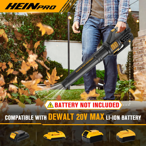 HEINPRO cordless leaf blower axial fan technology for efficient airflow