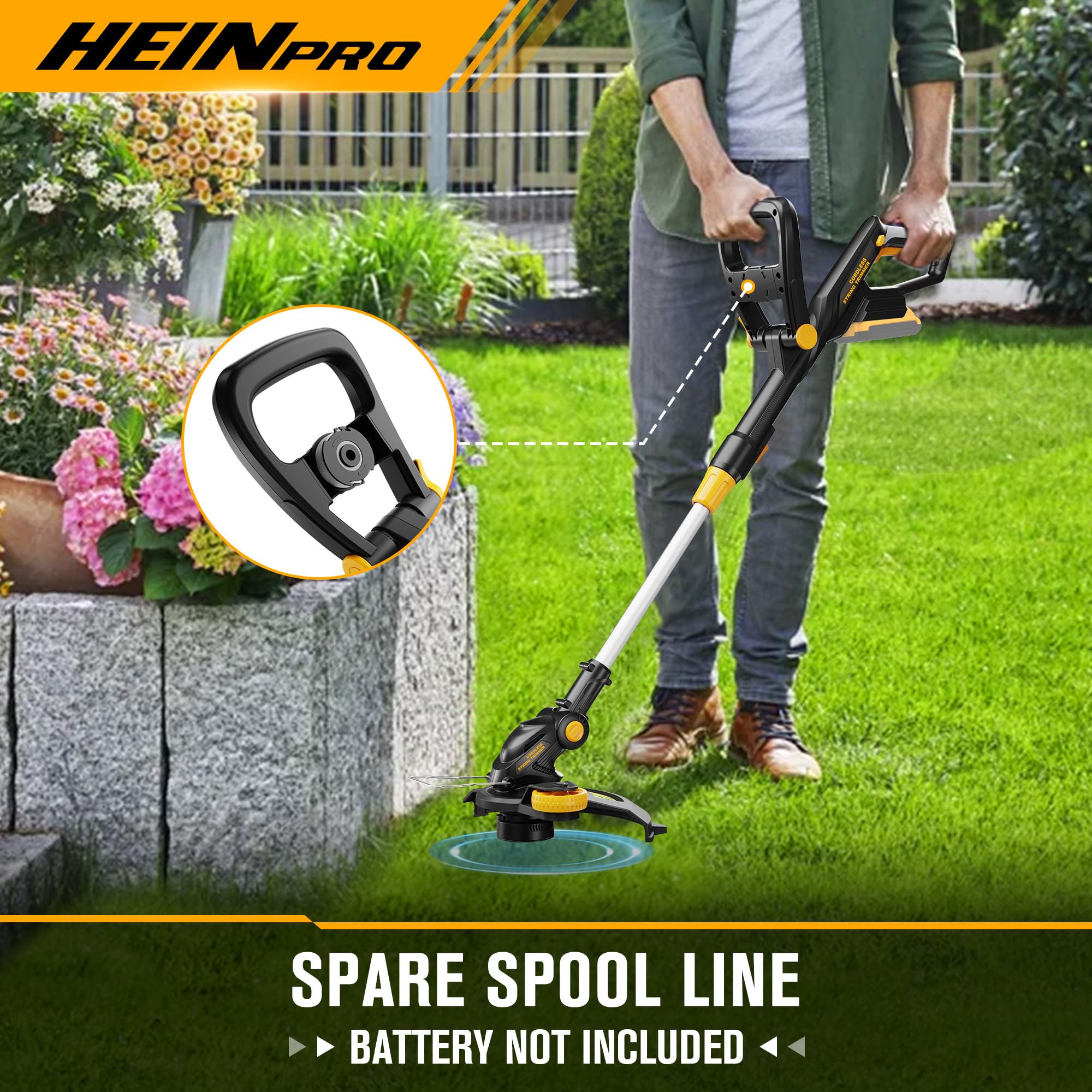 Ergonomic 180-degree handle design for comfortable trimming from multiple angles.