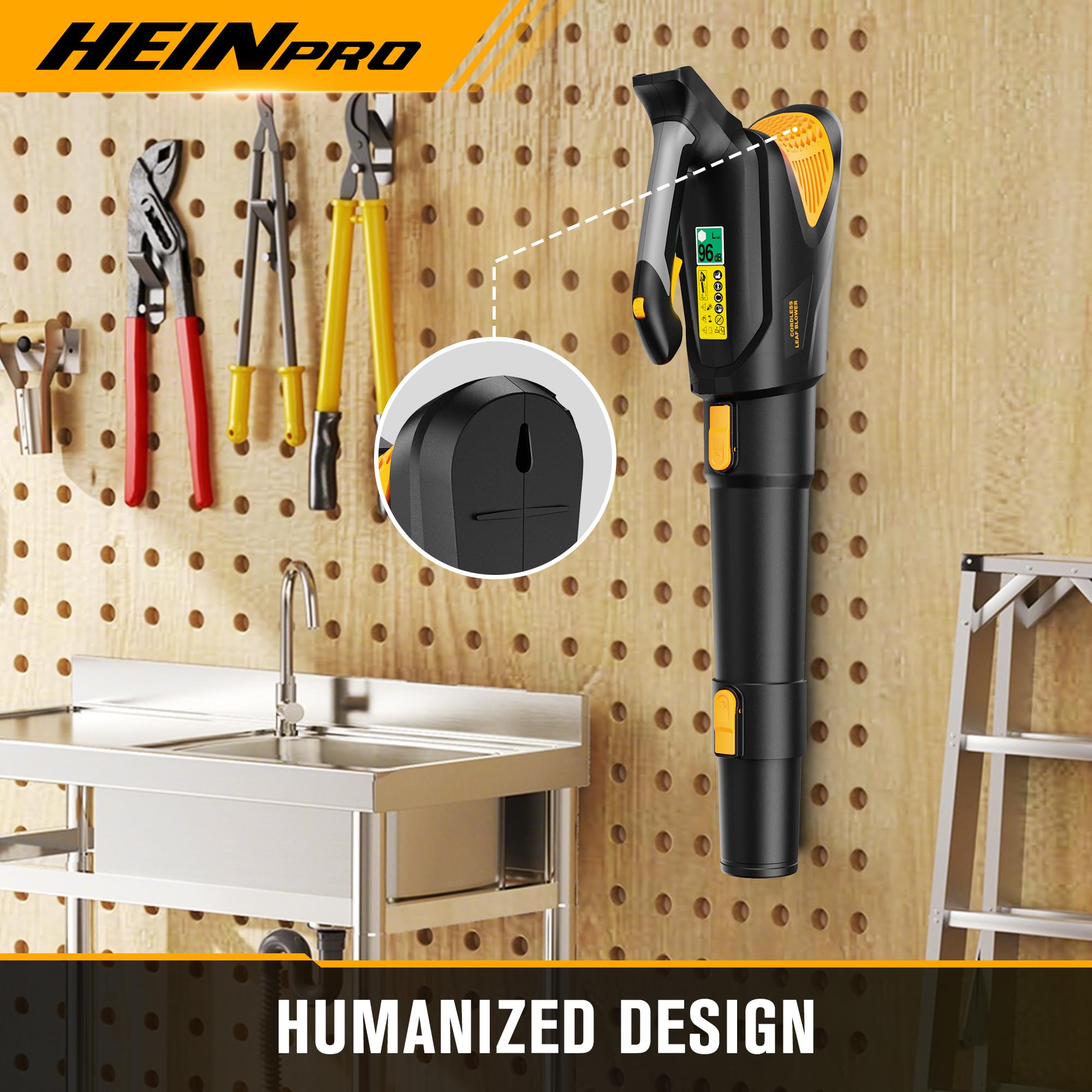 Ergonomic rubber-wrapped handle provides a secure, non-slip grip.