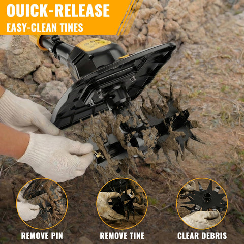 HEINPRO ergonomic soft-grip handle reduces fatigue during use.