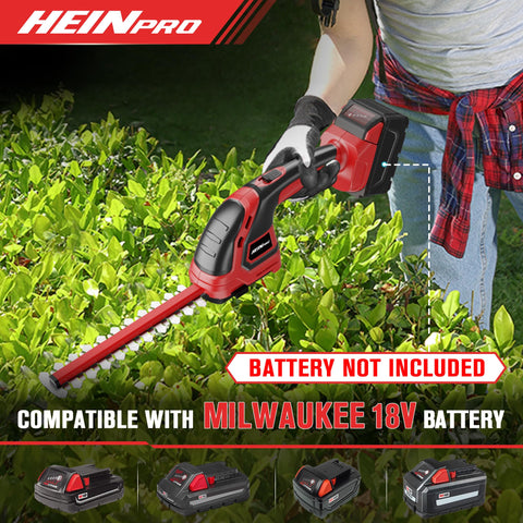 HEINPRO hedge trimmer with soft-start safety for smoother starts and safer operation.