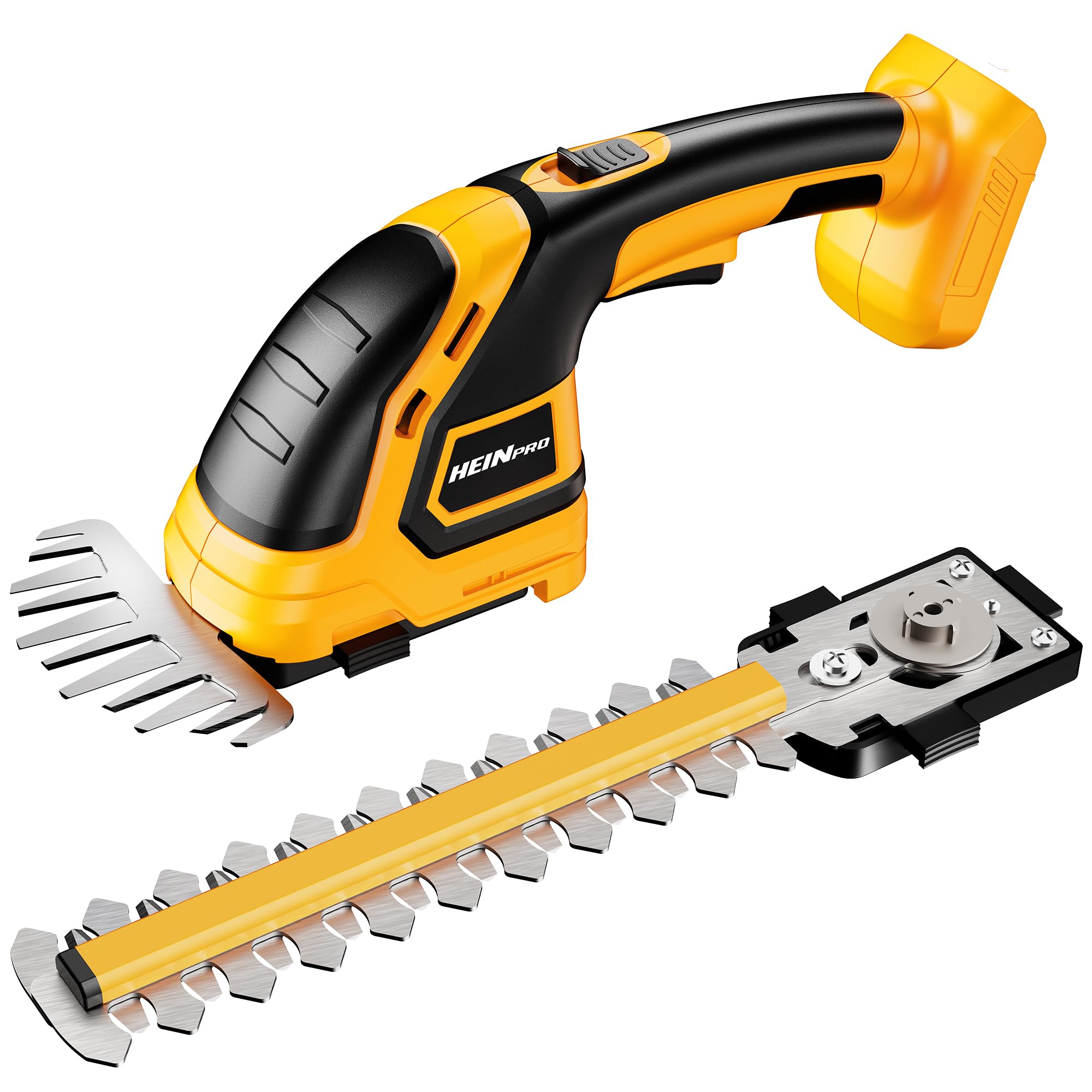 HEINPRO compact handheld design for comfortable, extended trimming.