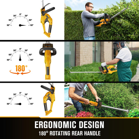 HEINPRO lightweight hedge trimmer reduces arm fatigue in long sessions