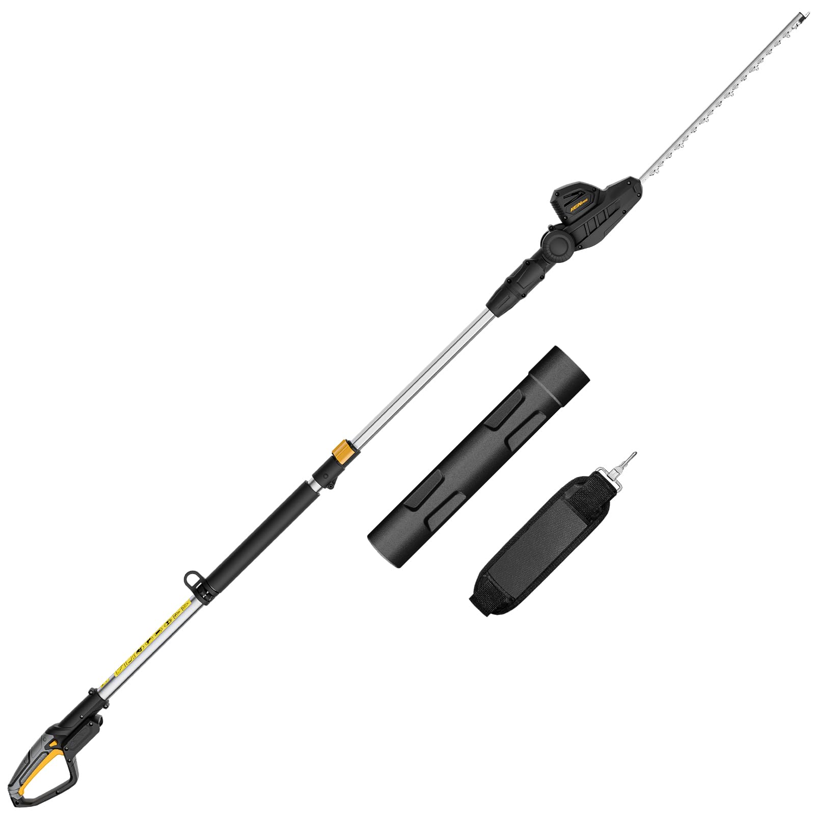 Adjustable shoulder strap on HEINPRO reduces fatigue during extended trimming.