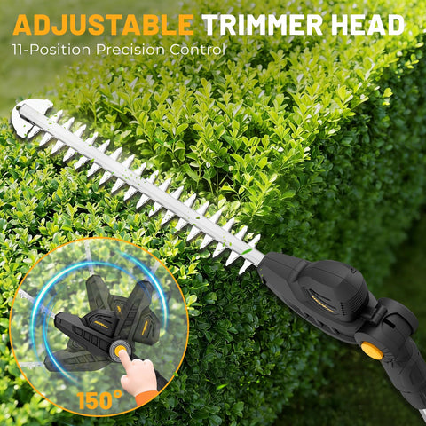 HEINPRO trimmer’s overload protection enhances safety during demanding pruning tasks.