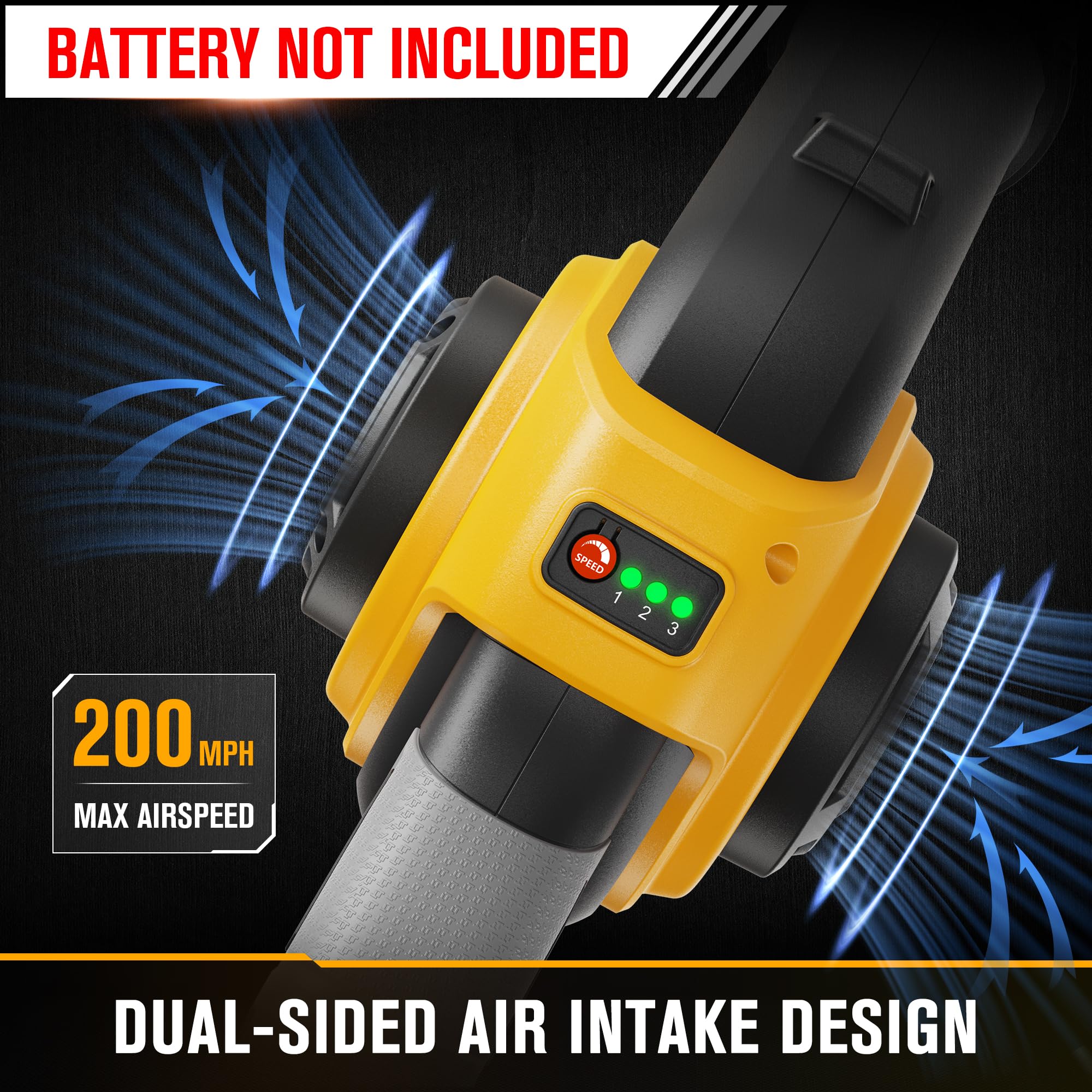 HEINPRO ultra-light 1.8 lb blower reduces fatigue during extended use