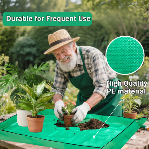 HejVulkan repotting mat leakproof and durable to protect floors during potting