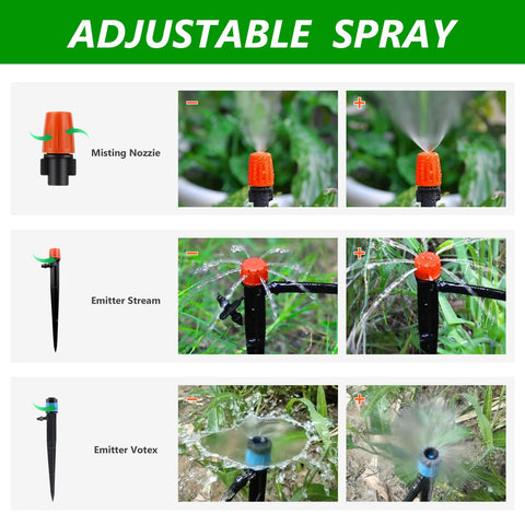 HEKIWAY drip emitter streams adjustable watering for each plant