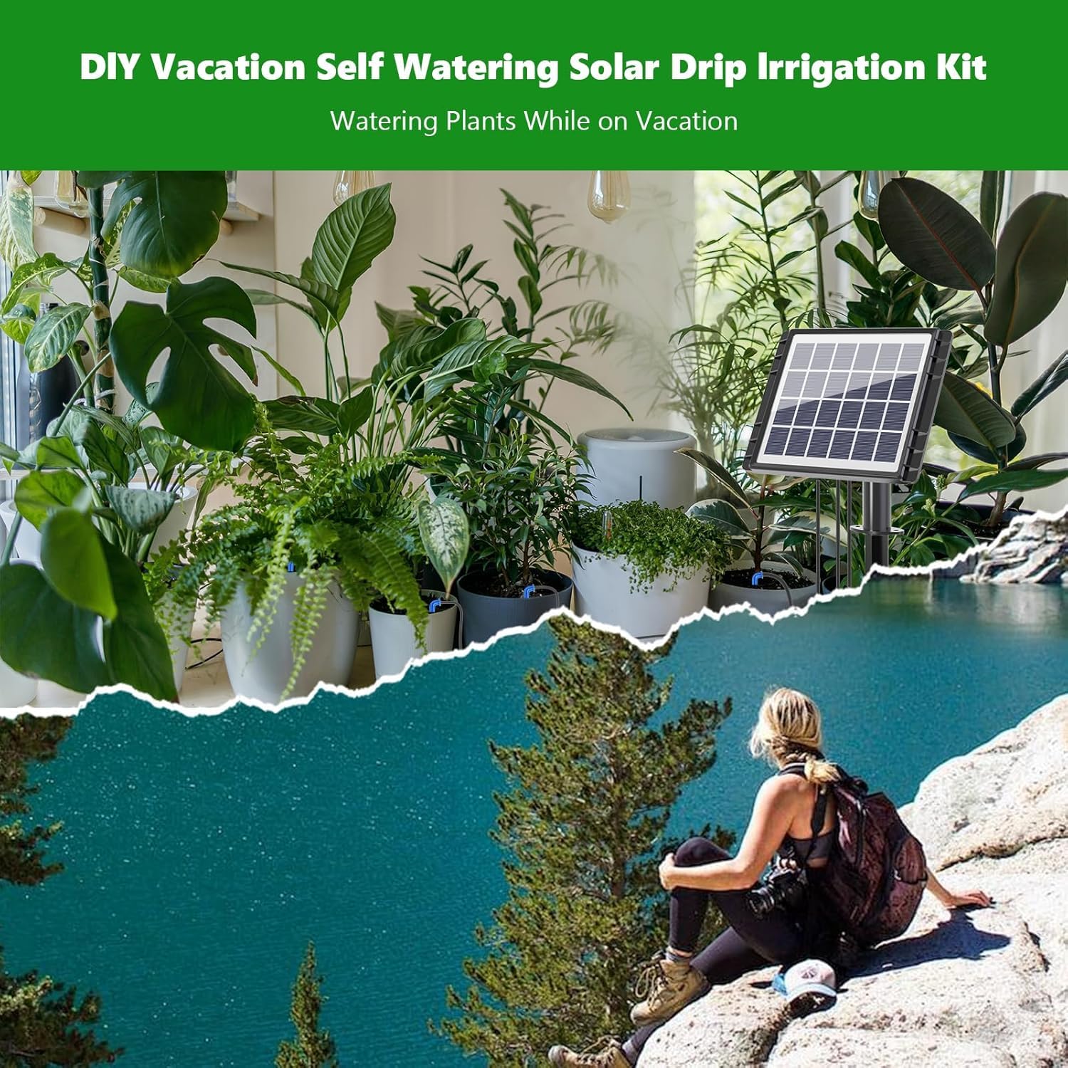 HEKIWAY outdoor garden watering supports plants with customizable intervals.