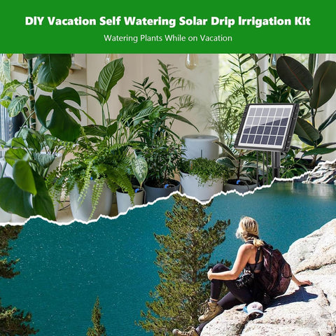 HEKIWAY outdoor garden watering supports plants with customizable intervals.