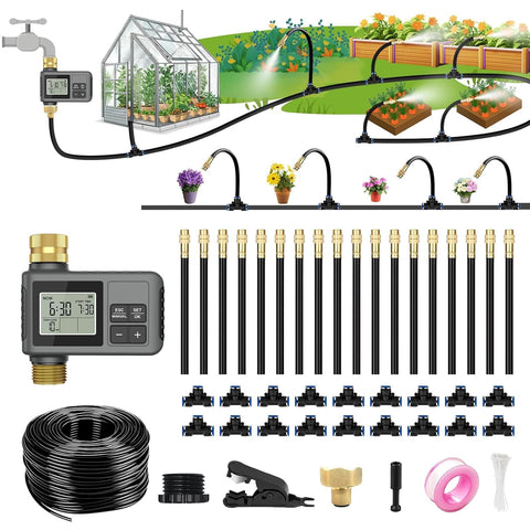 HEKIWAY smart timer display for programmable watering, easy scheduling.