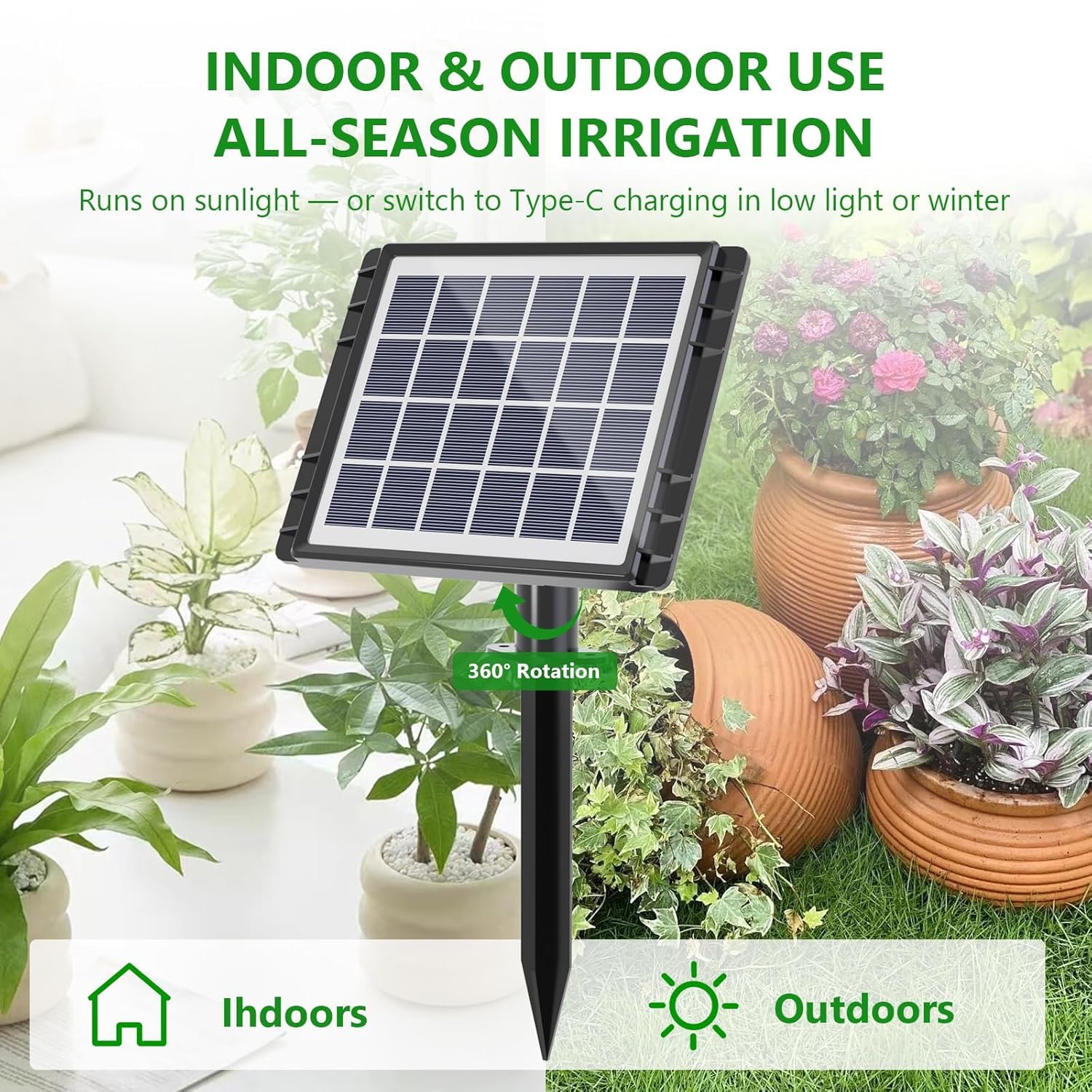 HEKIWAY tubing and stakes layout for versatile garden setup