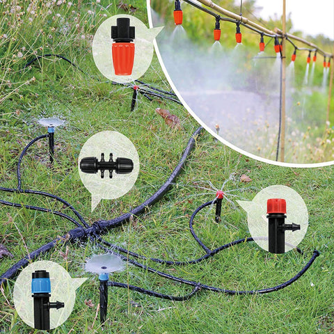 HEKIWAY vortex emitters with adjustable spray patterns